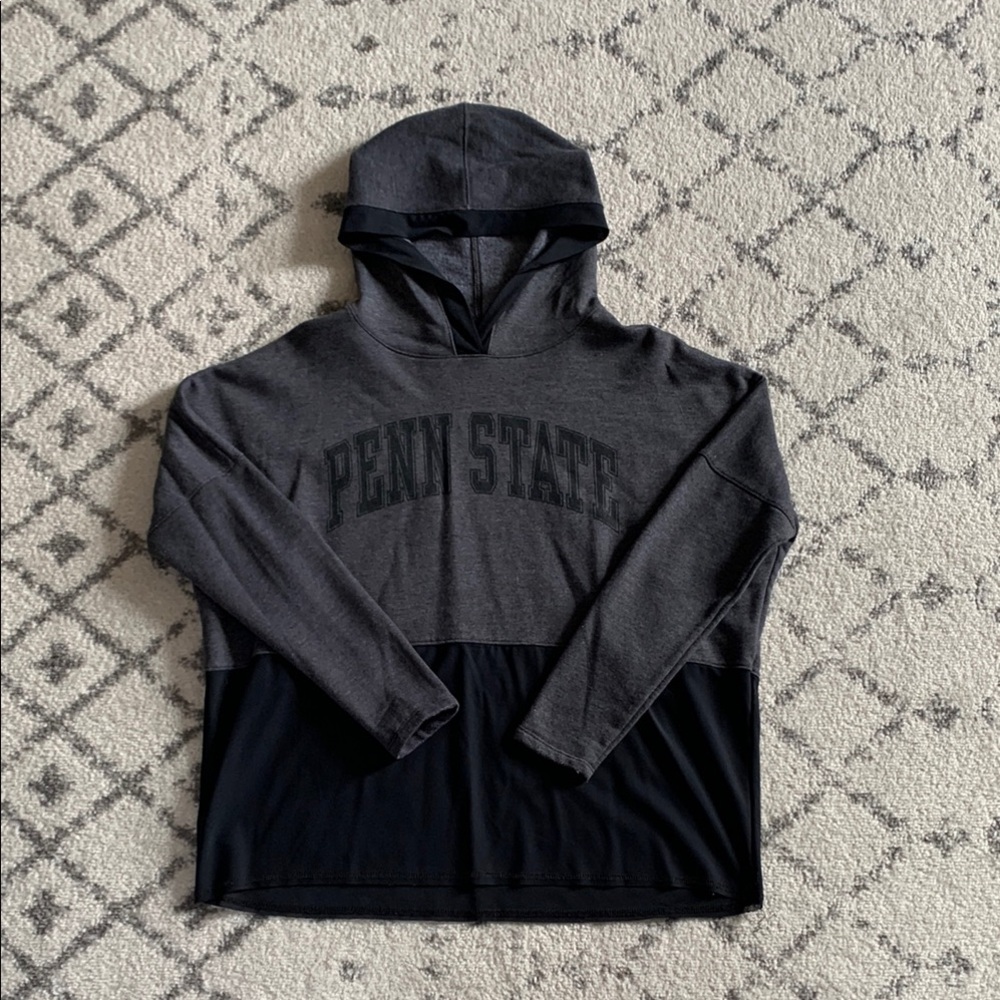 Gray and Black Penn State Hoodie Sweatshirt